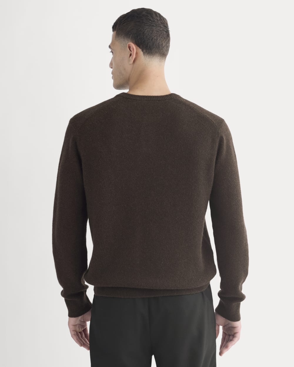 Henley in Wool Cashmere | Americano - Image 5