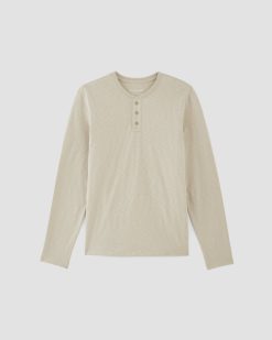 Alternative view of The Slub Long-Sleeve Henley | Pelican