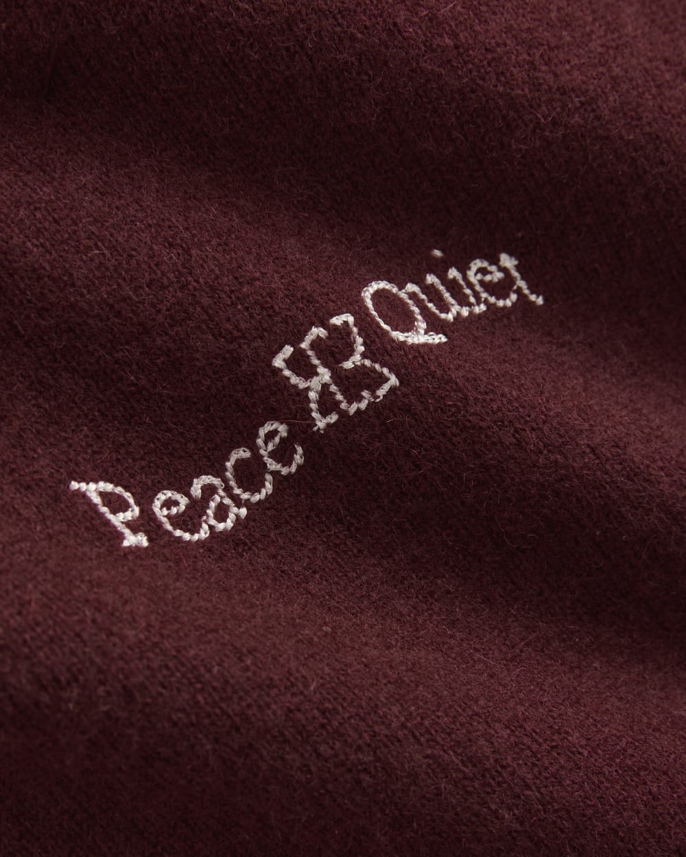 Everlane x Peace & Quiet Cashmere Hoodie | Wine - Image 6