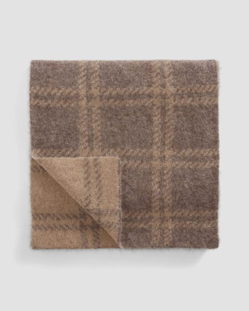 Alternative view of The Alpaca Patterned Scarf | Cocoa / Tiger's Eye