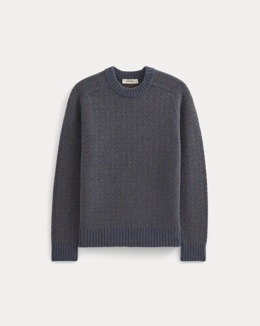 Wool Cashmere Nordic Crew | Heathered Indigo - Image 2