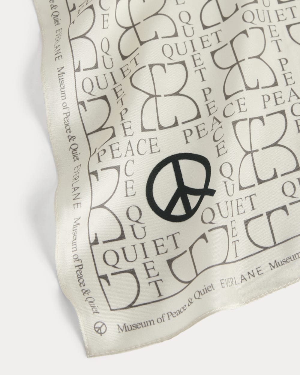 Everlane x Peace & Quiet Silk Bandana | Bone - Image 3