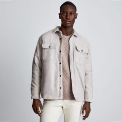 Alternative view of The ReNew Fleece-Lined Heavyweight Overshirt | Heathered Burnt Sugar