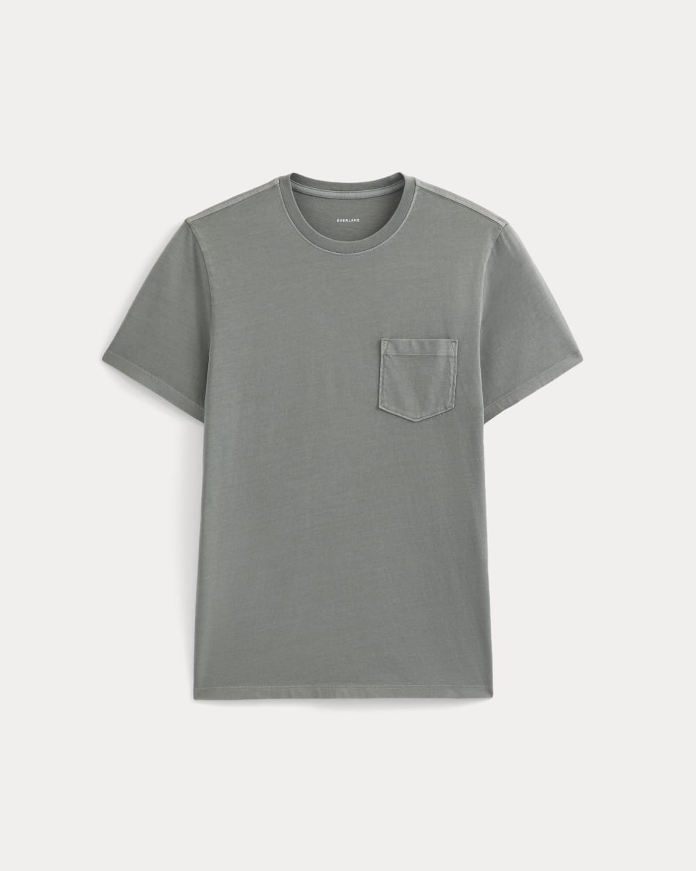 The Essential Organic Garment-Dyed Crew | Agave Green - Image 2