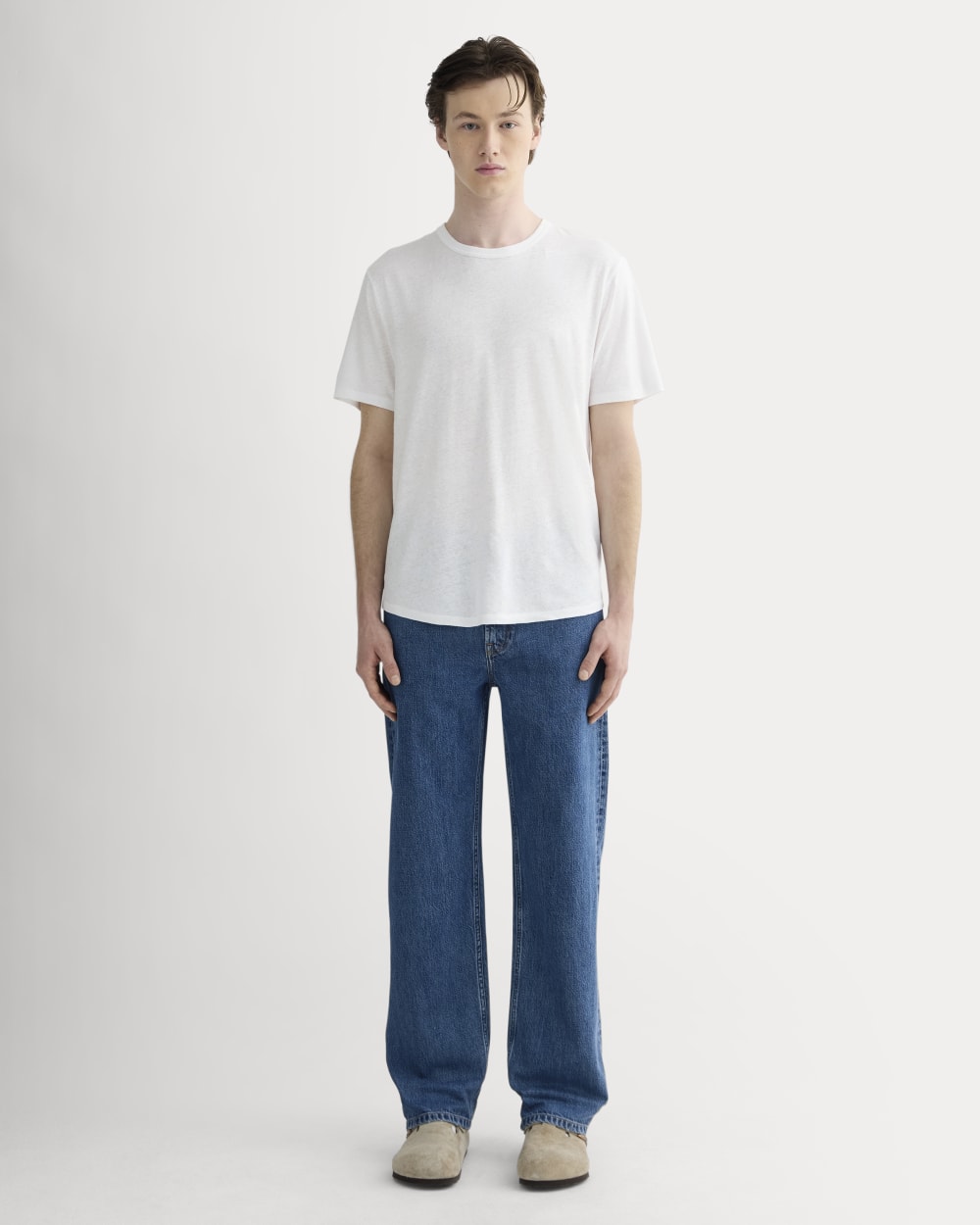 The Cotton Linen Tee | White - Image 3