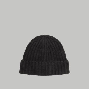 Alternative view of The Cashmere Beanie |  Black