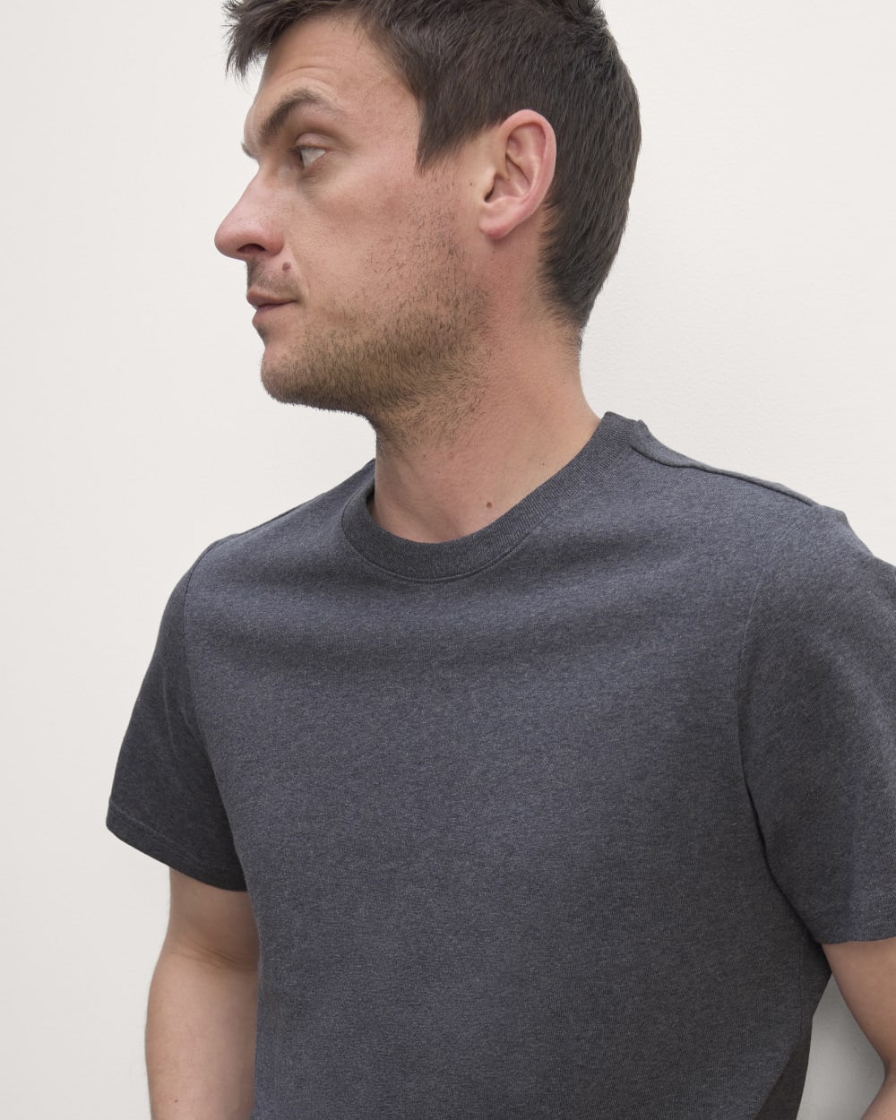 The Premium-Weight Crew | Uniform | Heather Deep Navy - Image 3