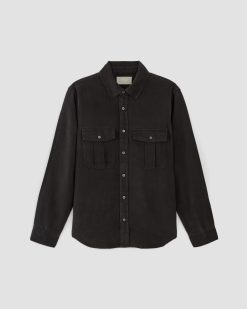 Alternative view of The Utility Shirt Jacket in Buttersoft | Black