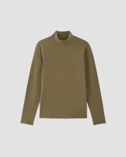 Alternative view of The Organic Cotton Long-Sleeve Turtleneck | Beech