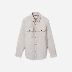 The ReNew Fleece-Lined Heavyweight Overshirt | Heathered Burnt Sugar