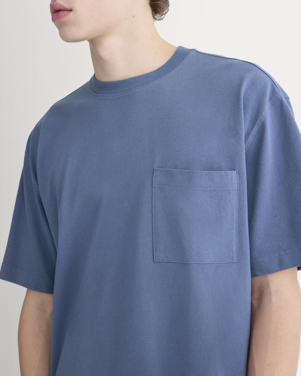 Oversized Midweight Tee | Vintage Indigo - Image 4