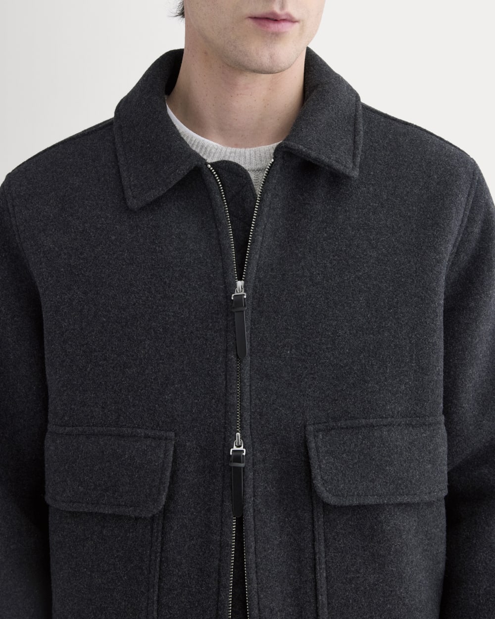 ReWool Flight Jacket | Heather Charcoal - Image 4