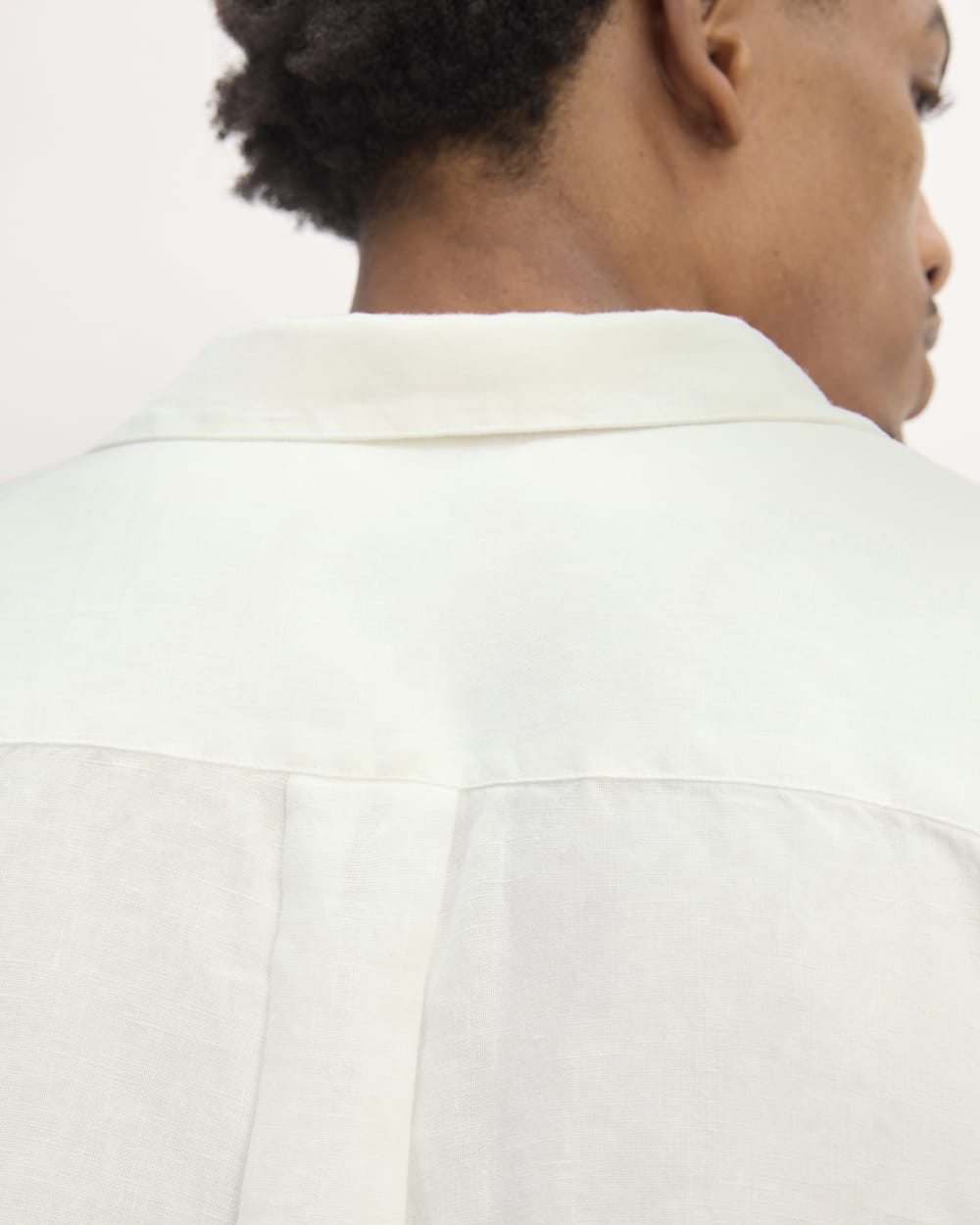 The Linen Straight Hem Shirt | White - Image 5