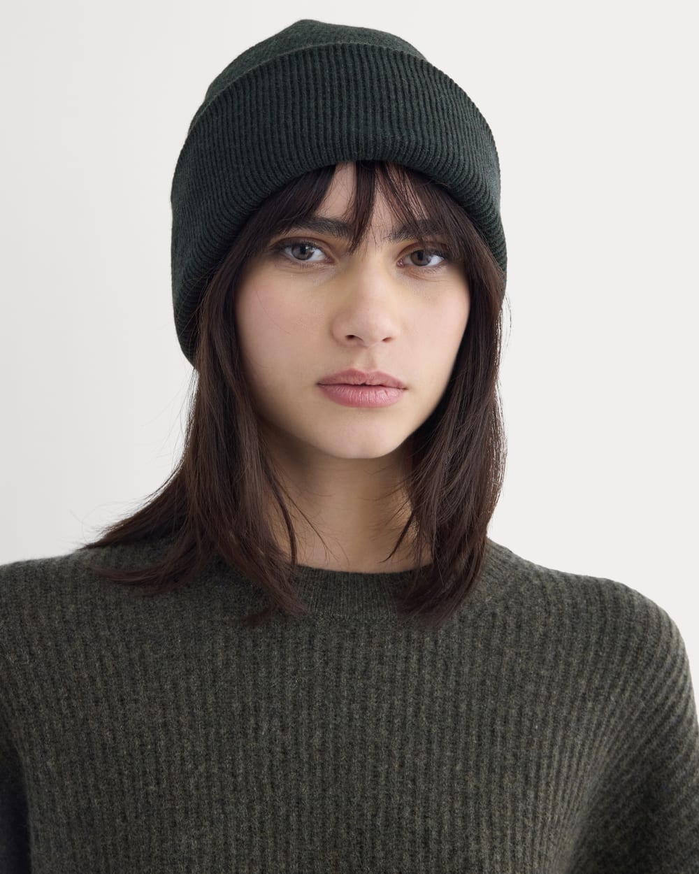 The Cabin Beanie | Heathered Dark Sea - Image 3