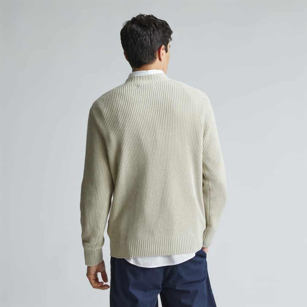 The No-Sweat Ribbed Crew | Pelican - Image 3