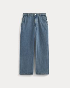 Alternative view of Baggy Rigid Jean | Mid Indigo | 32