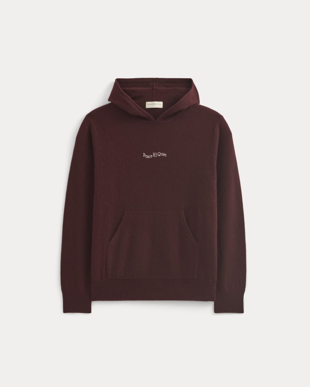 Everlane x Peace & Quiet Cashmere Hoodie | Wine - Image 2