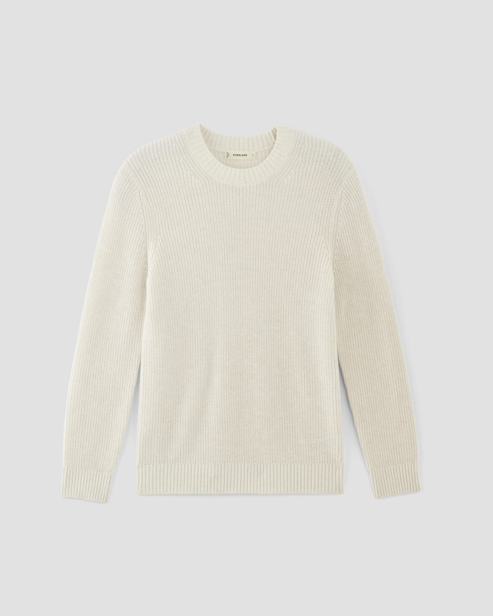 The No-Sweat Ribbed Crew | Heathered Canvas - Image 2