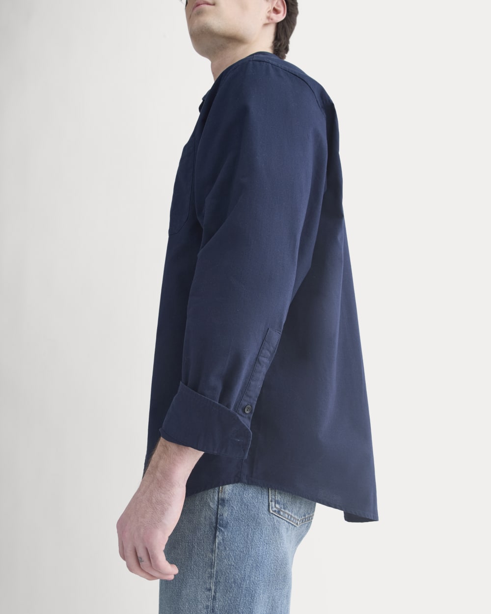 Lightweight Oversized Oxford | Navy - Image 4