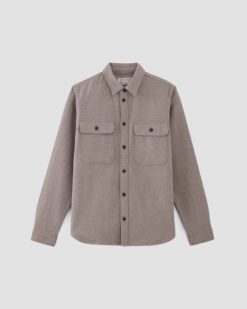 Alternative view of The Heavyweight Overshirt | Uniform | Heathered Brown