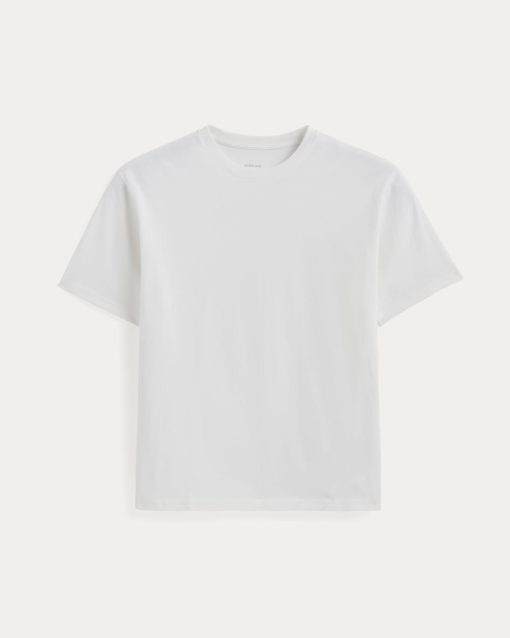Alternative view of The Premium-Weight Relaxed Crew | Uniform | White