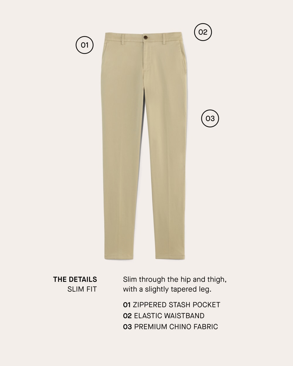 The Transit Chino | Graphite | Slim - Image 4