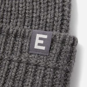 Alternative view of The Organic Cotton Chunky Beanie | Heathered Charcoal