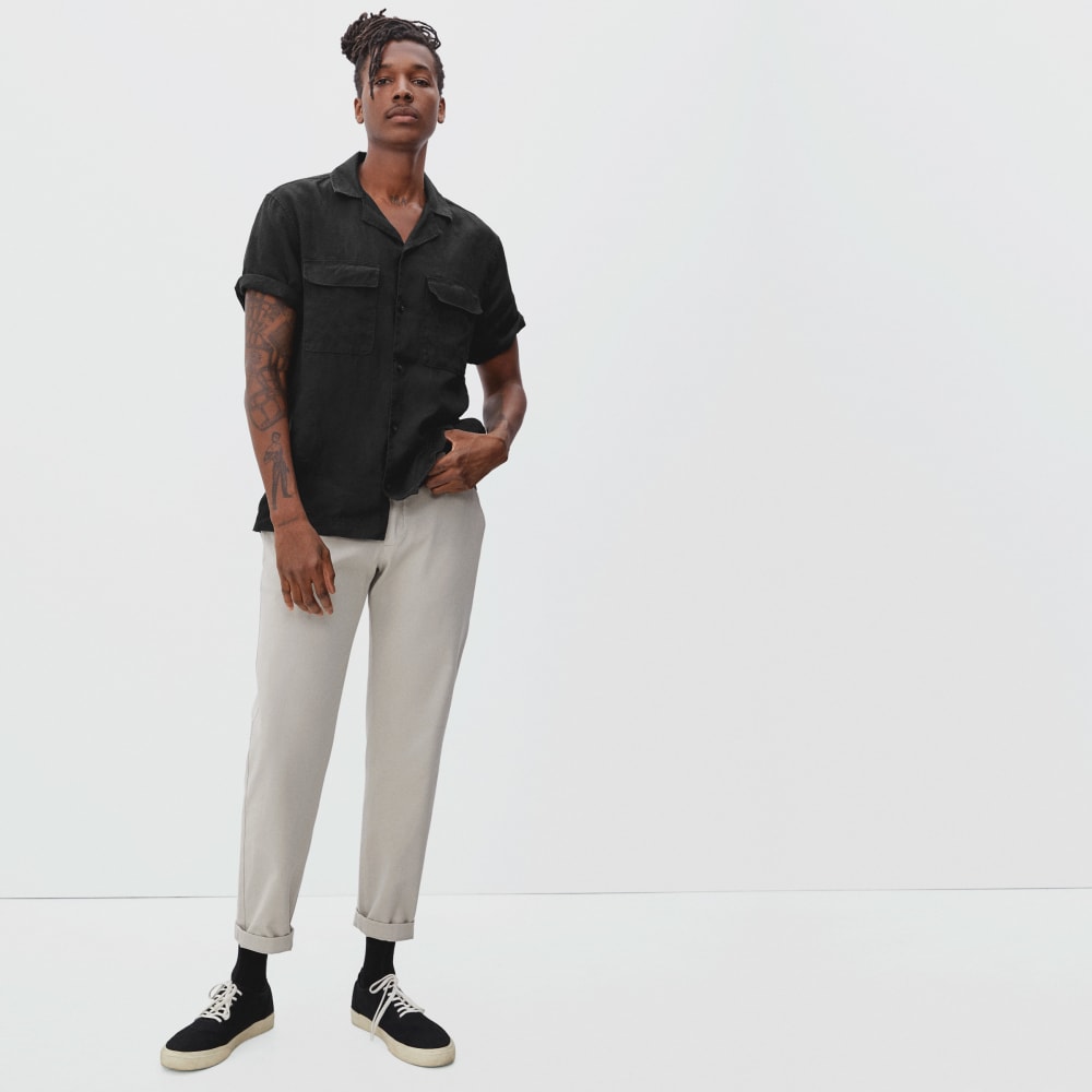 The Resort Shirt in Linen | Black - Image 3