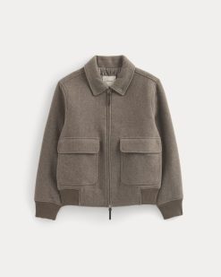 Alternative view of ReWool Flight Jacket | Heather Taupe