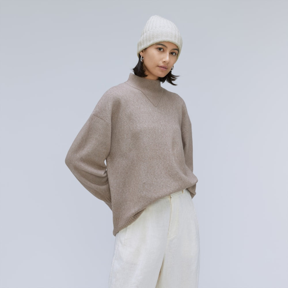 The Cashmere Beanie | Pale Heather Grey - Image 4