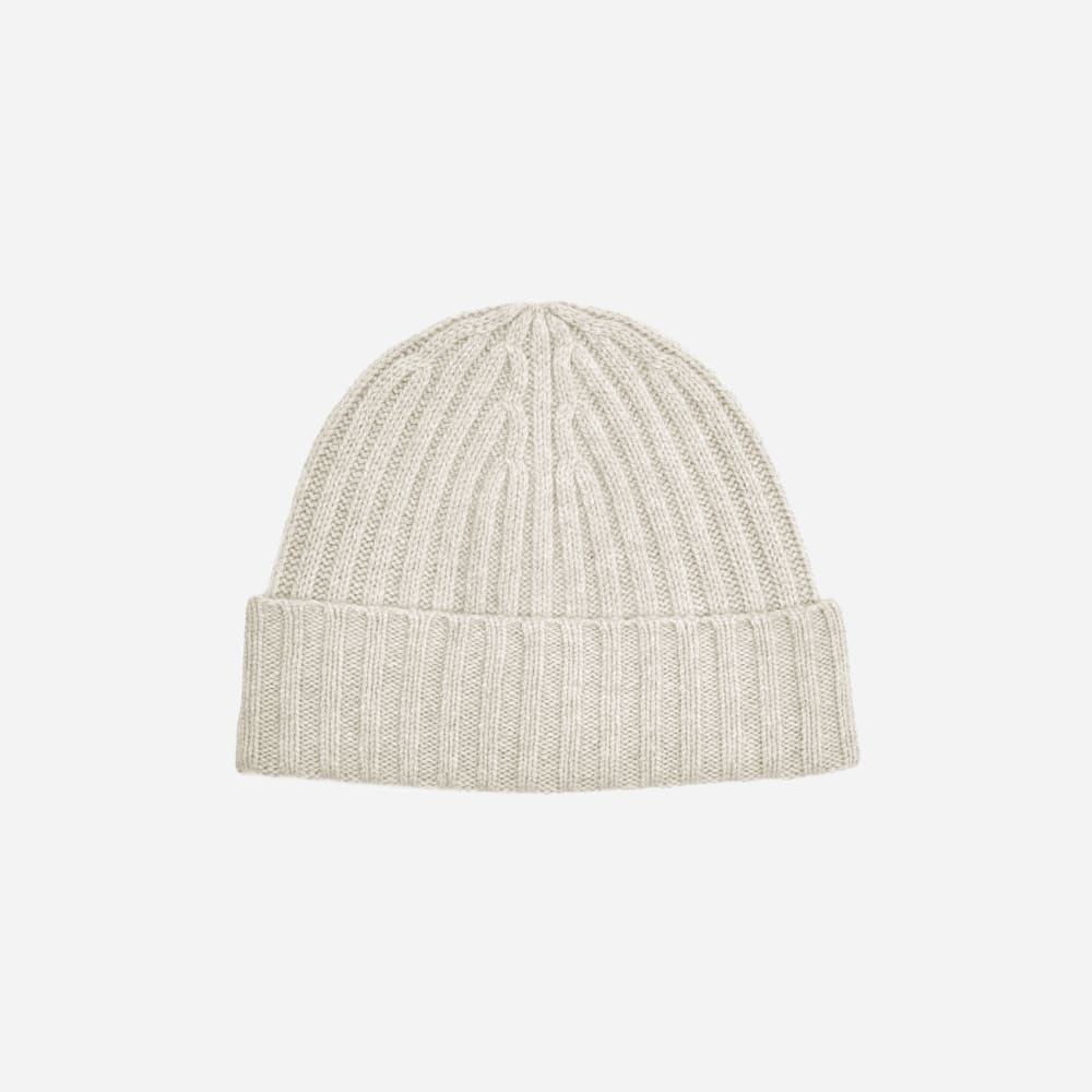The Cashmere Beanie | Pale Heather Grey - Image 2