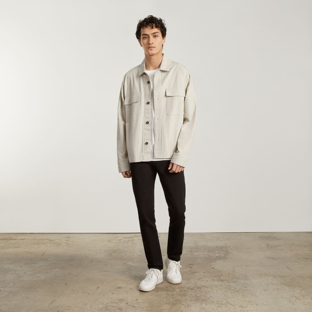 The Everyone Spring Shirt Jacket | Navy Stripe - Image 6