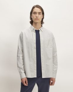 The Classic Oxford Shirt | Bone/Navy | Tall