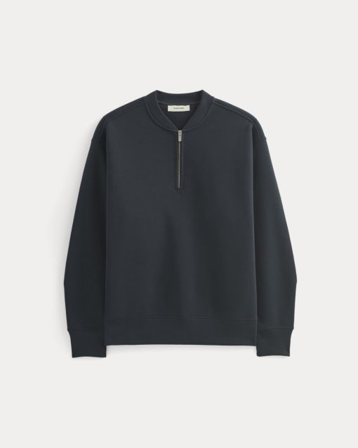 Alternative view of Luxe Fleece Half-Zip Pullover | Deep Navy