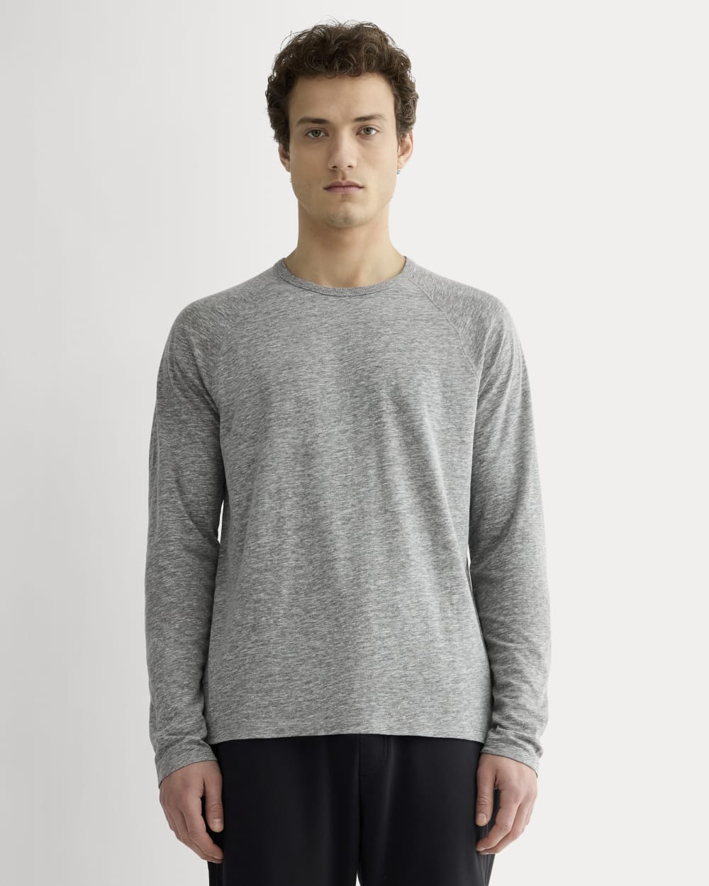 The Rec Long-Sleeve Crew | Heathered Grey