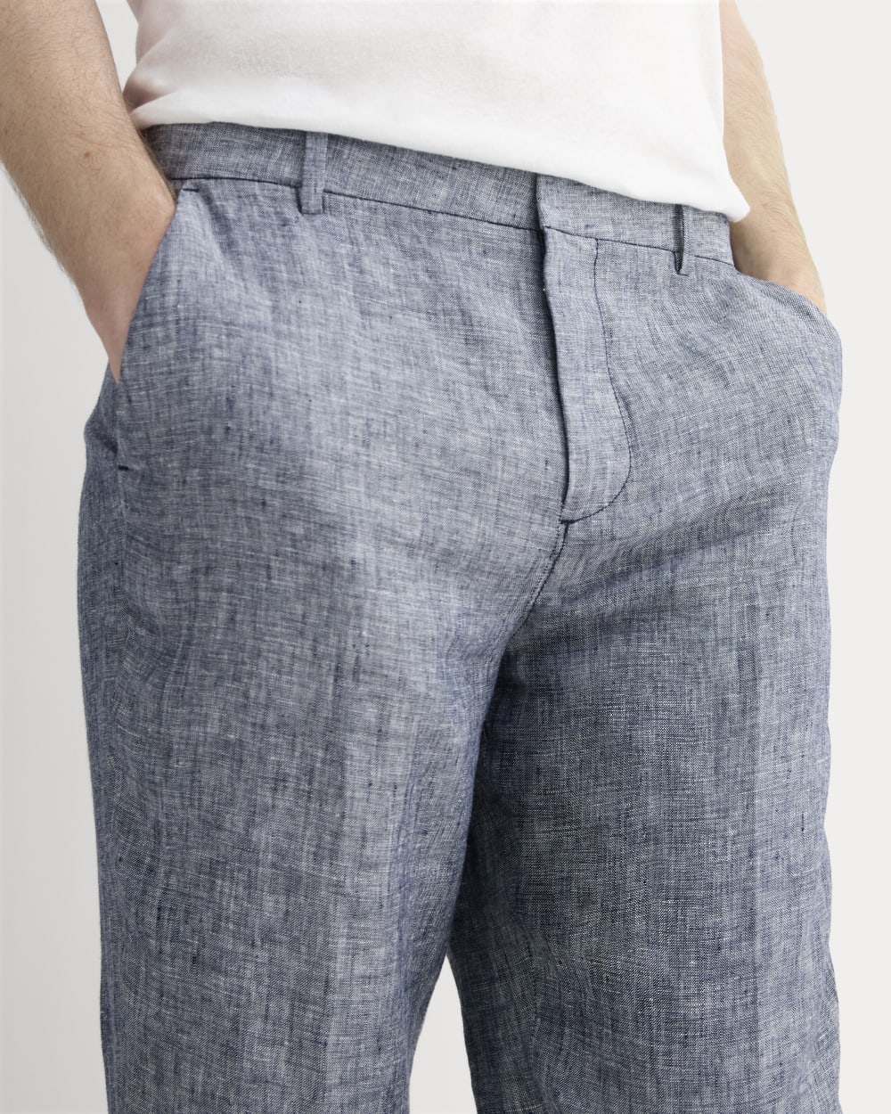 The Linen Trouser | Navy Chambray - Image 4