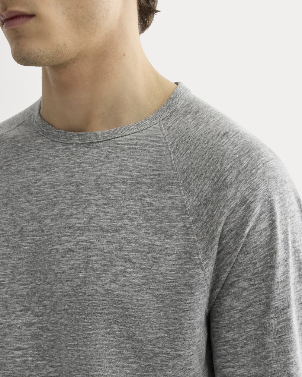 The Rec Long-Sleeve Crew | Heathered Grey - Image 4