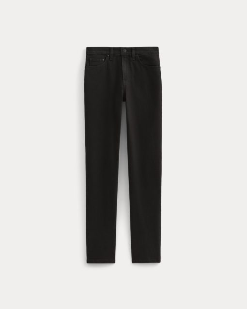 Alternative view of The Organic Cotton Straight-Leg Jean |  Black