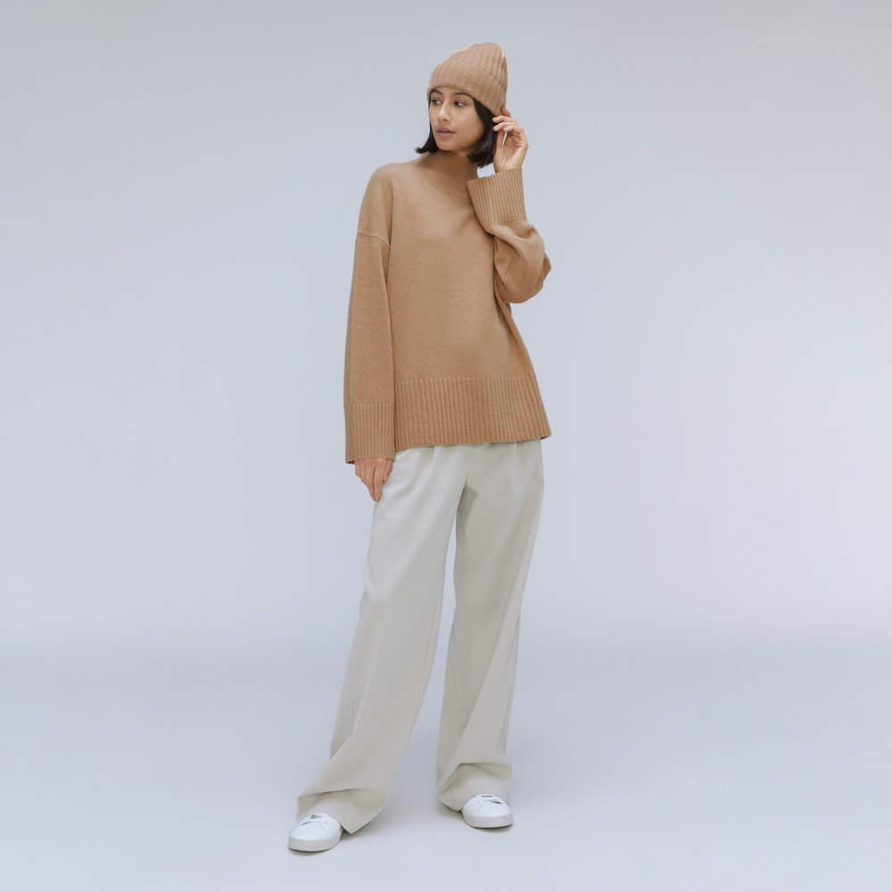 The Cashmere Beanie | Light Camel - Image 5