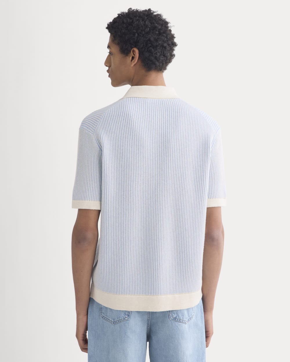 Button-Down Resort Polo | Light Heathered Oat/Open Air - Image 5