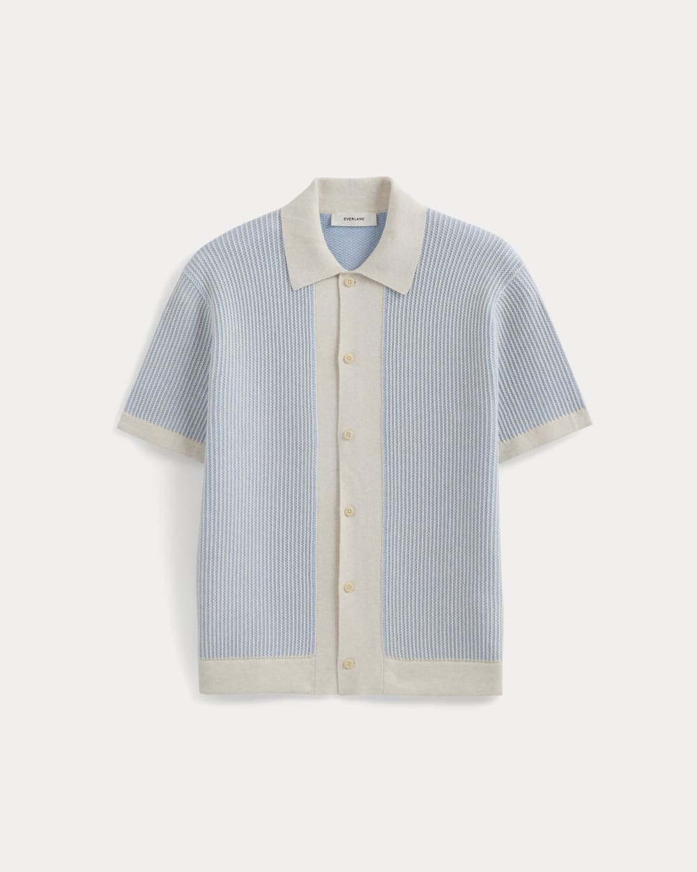 Button-Down Resort Polo | Light Heathered Oat/Open Air - Image 2