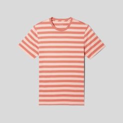 Alternative view of The Organic Cotton Crew | Redwood Stripe