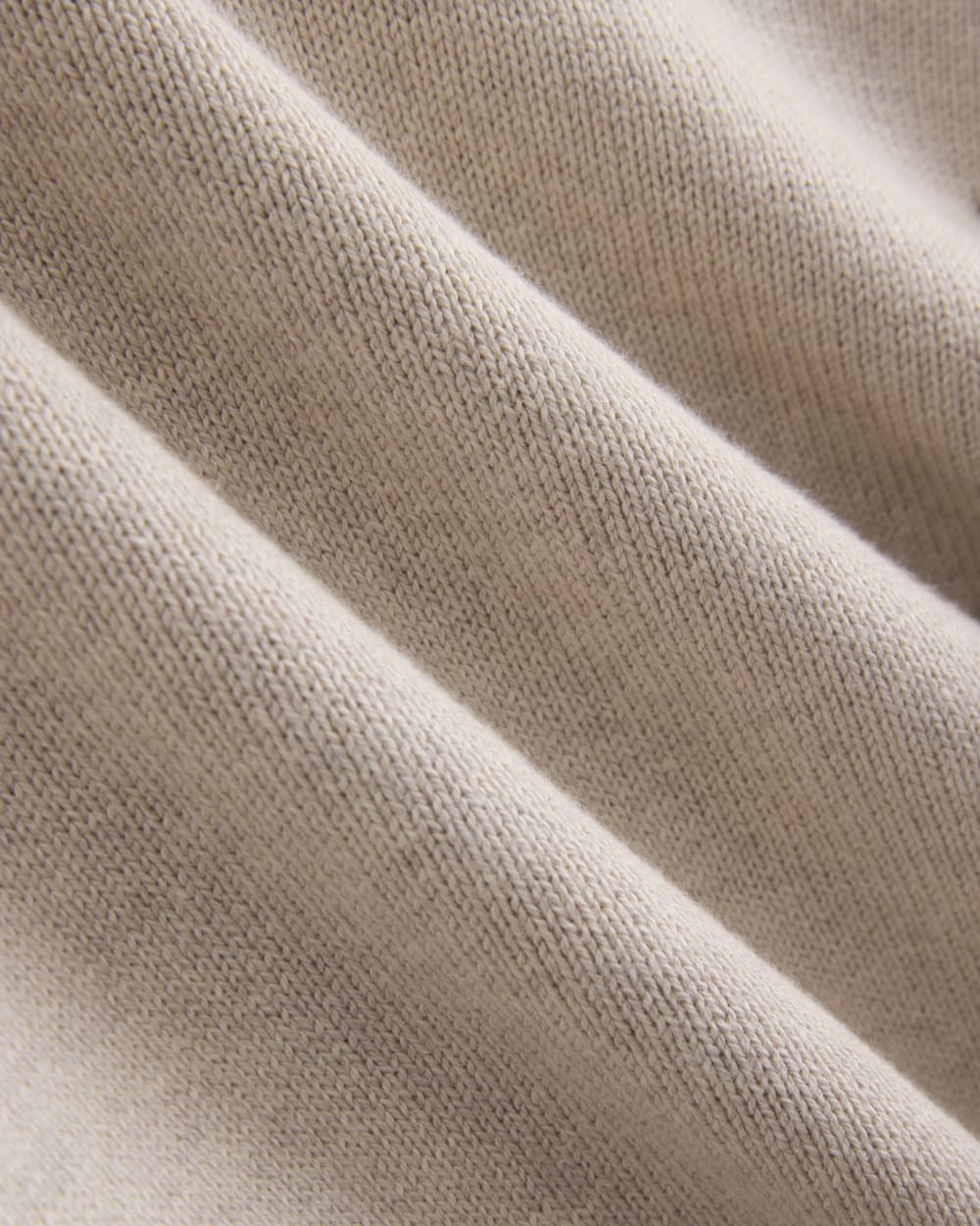 Relaxed V-Neck Sweater in Everyday Cotton | Heathered Oat - Image 6