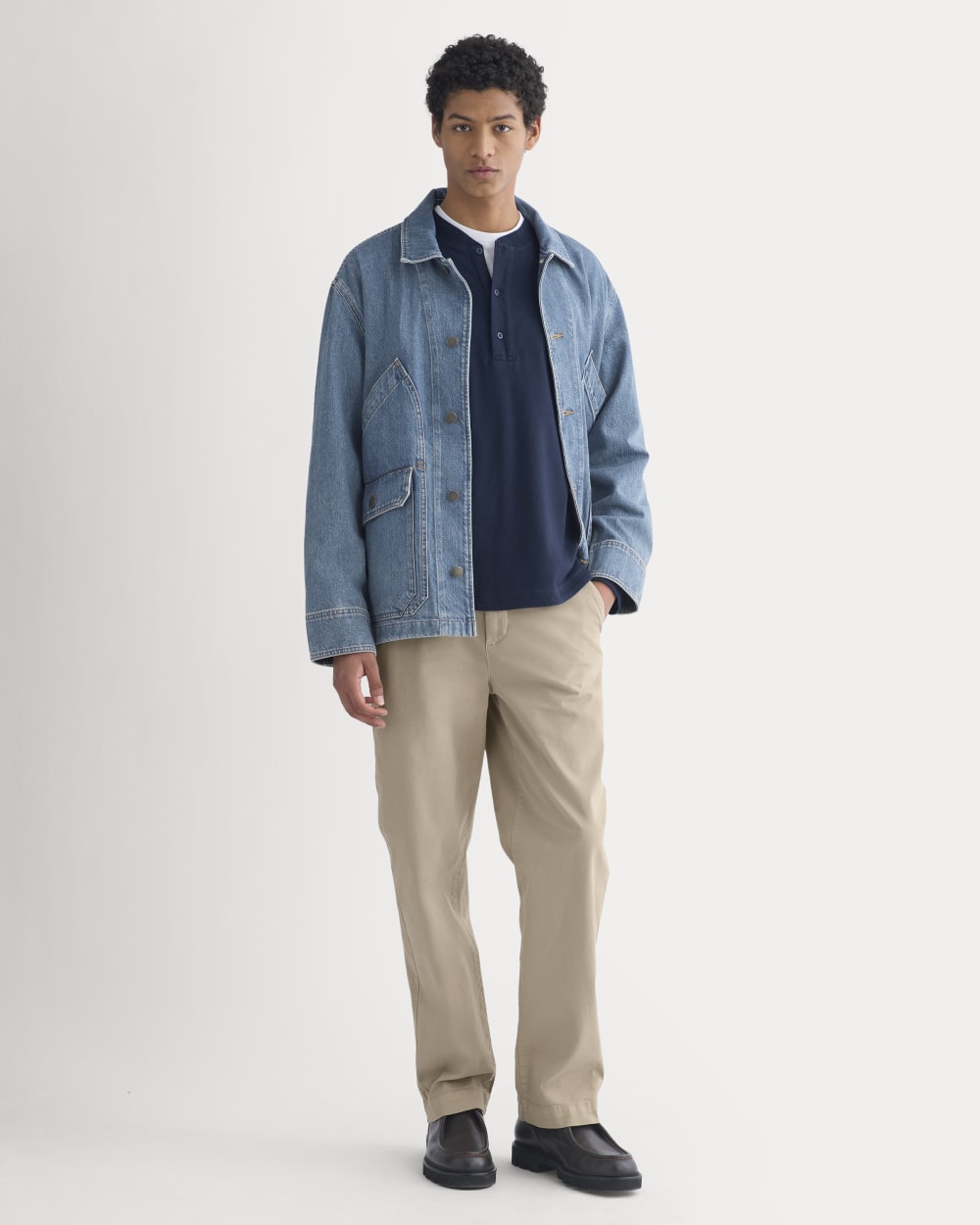 Relaxed Denim Barn Jacket | Robbins Indigo - Image 5