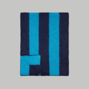 The Alpaca Patterned Scarf | Horizon Blue / Ocean Cavern