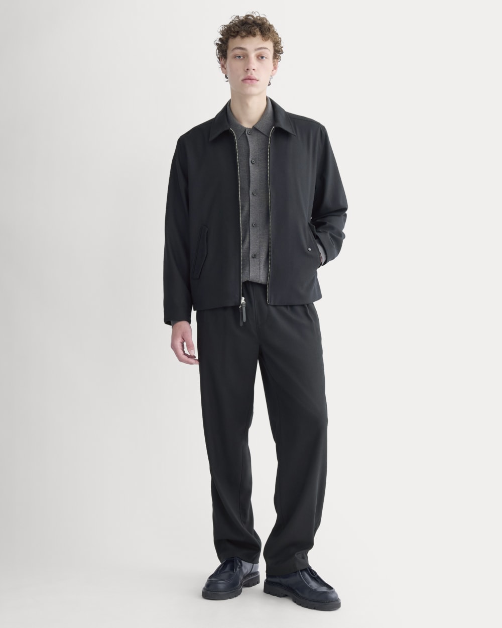 Tailored Zip Jacket | Black - Image 3
