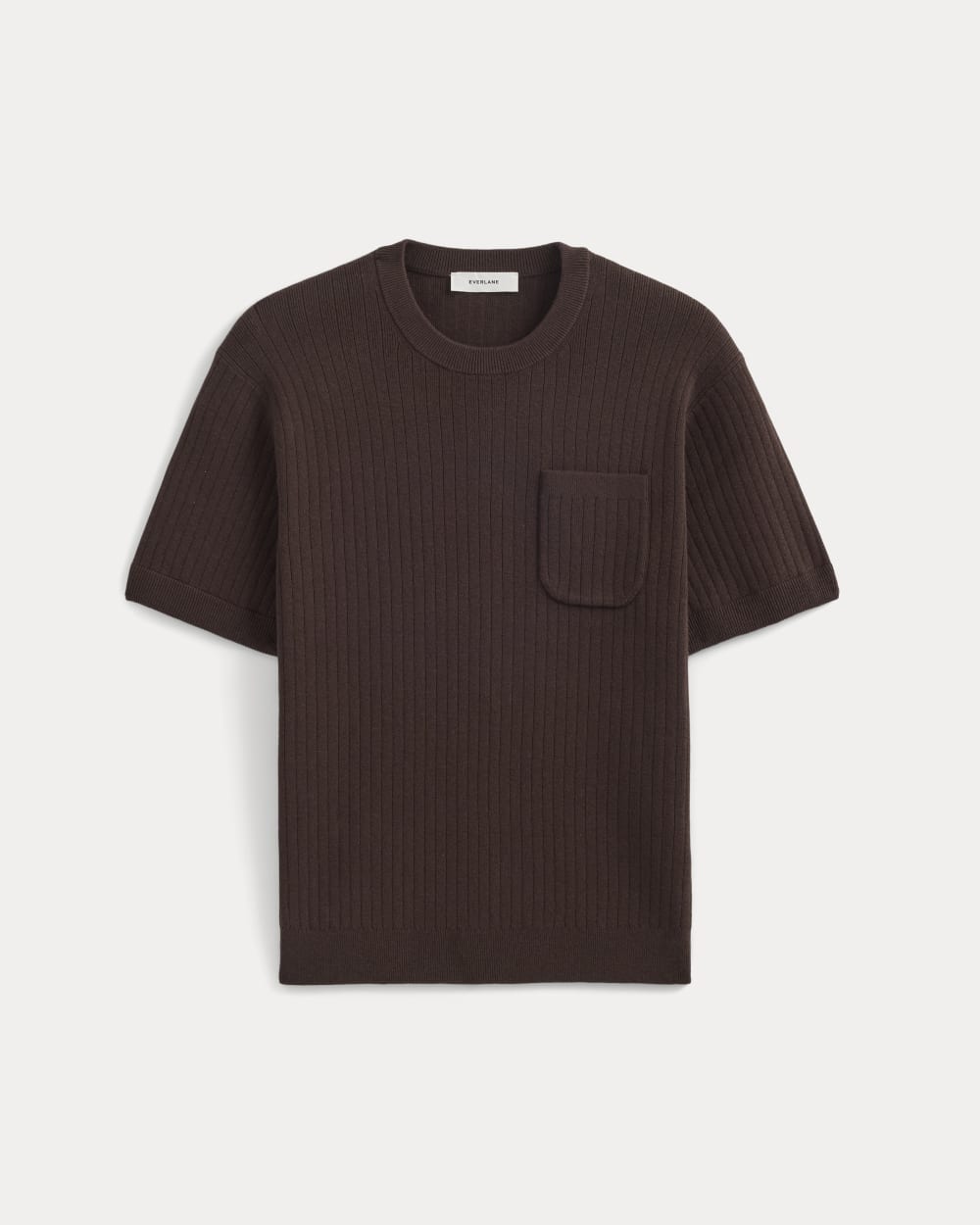 Textured Knit Tee | Coffee Bean - Image 2