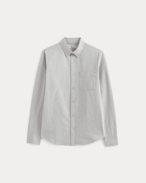 Alternative view of The Slim Oxford Shirt | Grey | Tall
