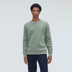 The Waffle Long-Sleeve Crew Tee | Lily Pad