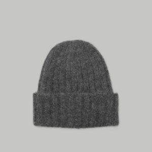 Alternative view of The Alpaca Beanie | Dark Charcoal